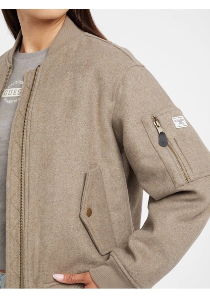 Kadın Çok Renkli Yün Karışımlı Bomber Ceket W5BL14W1482-H187 fırsatları