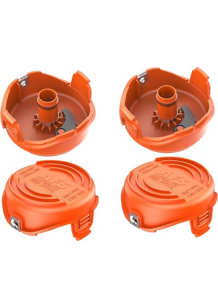 4 Adet Black + Decker Biçme Makinesi Aksesuarları Için Uygun A6486/90583594 Yedek Makara Kapağı (Yurt Dışından)