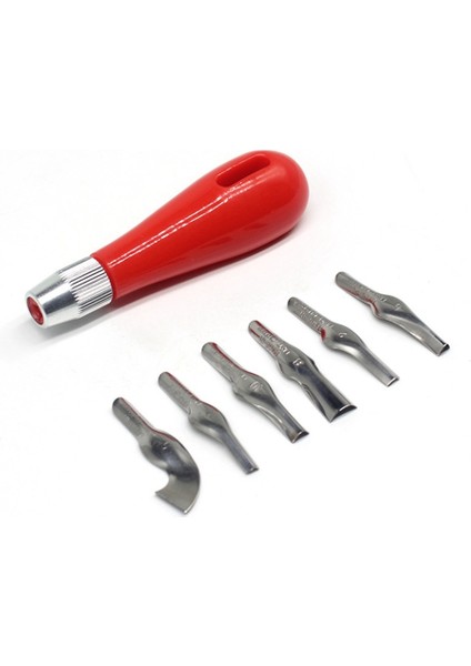 Oyma Aracı Pratik Acemi Dıy Taşınabilir Abs Linolyum Kesici Sanat Malzemeleri Ergonomik Okul Gravür (Yurt Dışından)