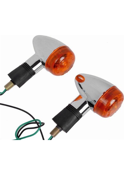 Motosiklet Turn Sinyalleri Honda Kawasaki Suzuki Yamaha Bobber Chopper (8 Adet) Için Krom Mermi Ön Arka Işıklar (Yurt Dışından) indirimleri