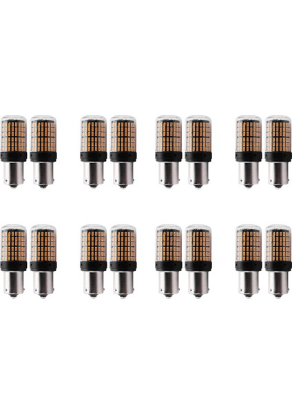 16PCS Süper Parlak Yok Hiper Flaş Yok 1156 Canbus Araş LED Işık BAU15S PY21W 144SMD 3014 Chıps (Yurt Dışından)