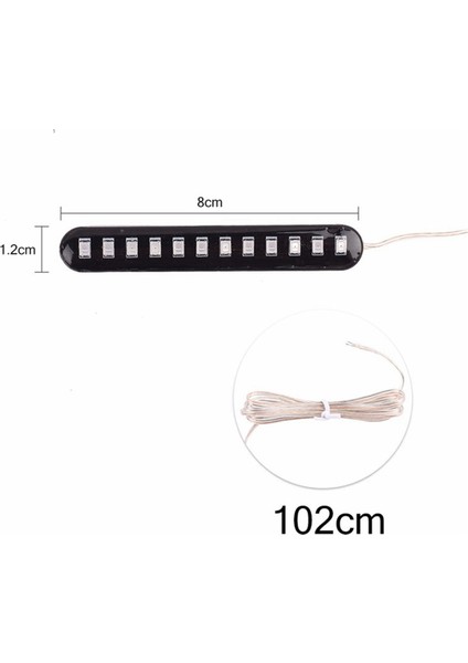 8 Adet Akan Su Kuyruğu Fren Lambaları 12 LED Dönüş Sinyalleri Şerit 3528SMD Plaka Işık Yanıp Sönen Durdurma Titreşimi (Yurt Dışından) fırsatları