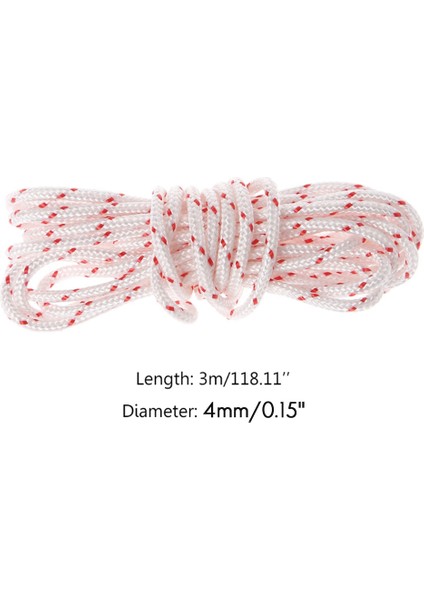 100 Metre x 4mm Strimmer Testere Çim Biçme Makinesi Motoru Için Çekme Marş Kablosu Halatı (Yurt Dışından) fırsatları