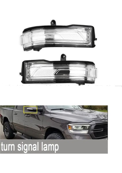 Sağ Taraf Dönme Sinyali Işık Dikizleme Ayna Göstergesi Dodge Ram Picrup Ram 2019-2022 68402096AA (Yurt Dışından) modelleri