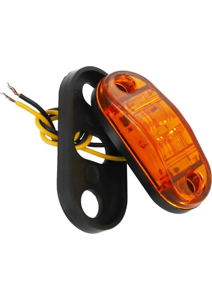 20PCS Amber 2 LED Işık Oval Koşullama Trailer Araba Kamyonu Yan Işaretçi Kuyruk Lambası (Yurt Dışından) fiyatları