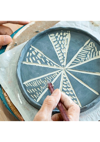 Kırmızı Çiçek Armut Oyma Aletleri Doku Kil Heykeller El Oyması Dekoratif Paslanmaz Çelik Halka Bıçaklar B (Yurt Dışından) fiyatları