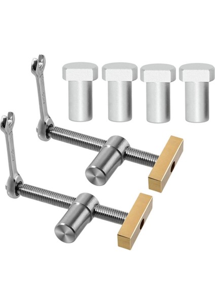 2 Adet Köpek Tezgahı, Köpek Deliği Kelepçesi Ahşap Işleme 3/4 Inç 4 Adet 20MM Köpek Deliği Ayarlanabilir Çalışma Tezgahı Tezgahı 20MM A (Yurt Dışından)