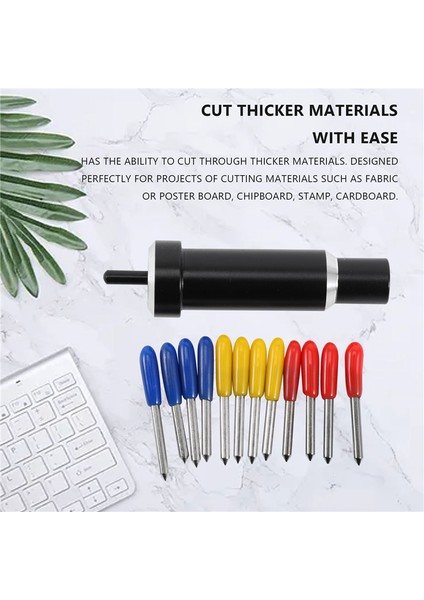 Bıçak Muhafazalı Bıçaklar, 30/45/60 Derece Derin Nokta Yedek Bıçak Seti, Cricut Explorer Için, Air 2'yi Keşfedin (Yurt Dışından)