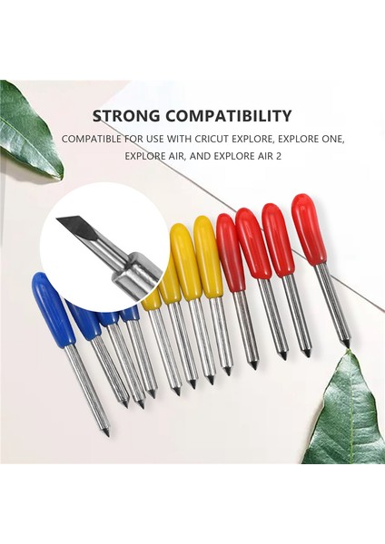 Bıçak Muhafazalı Bıçaklar, 30/45/60 Derece Derin Nokta Yedek Bıçak Seti, Cricut Explorer Için, Air 2'yi Keşfedin (Yurt Dışından) fırsatları