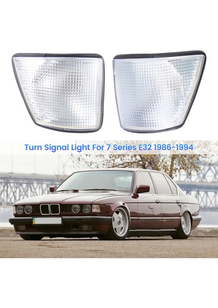 Bmw 7 Serisi E32 1986-1994 63171374011 63171374012 Için Araba Köşesi Işık Dönüş Sinyali (Yurt Dışından)