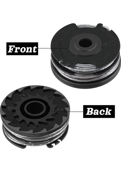 Weed Eater Çift Hatlı Ot Biçme Makinesi Greenworks Için Yedek Makara 2900719,20FT 0.065INCH (4 Makara + 1 Kapak) (Yurt Dışından) indirimleri