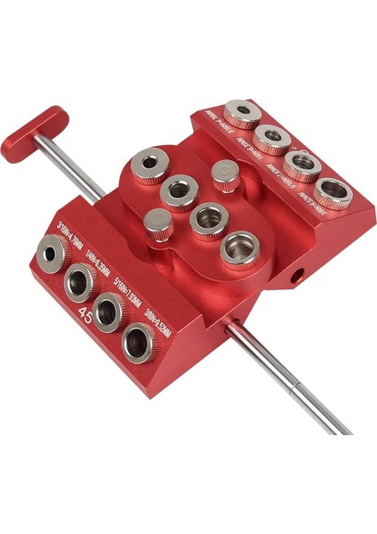 Çıkarılabilir Matkap Konumlandırma Çubuğu ile Düz Açılı Delikler Için 30 45 90 Derece Açılı Matkap Kılavuzu Jig Matkap Bloğu (Yurt Dışından)