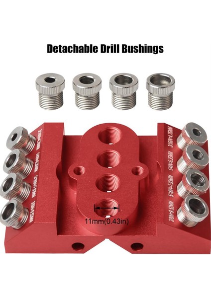 Çıkarılabilir Matkap Konumlandırma Çubuğu ile Düz Açılı Delikler Için 30 45 90 Derece Açılı Matkap Kılavuzu Jig Matkap Bloğu (Yurt Dışından) modelleri