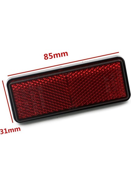 4x Kırmızı Işık Arka Motosiklet Dörtlü Scooter Bisiklet Reflektör Numarası Plaka Dikdörtgen Kavalki Yamaha Için Reflektör (Yurt Dışından) fırsatları