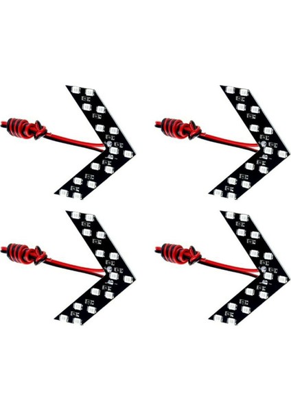 4pcs Universal 14 Smd Araba Tarafı Dikiz Aynası Dönüş Sinyali LED Işıkları Göz Kırpma Açıcı Sarı Işık (Yurt Dışından)