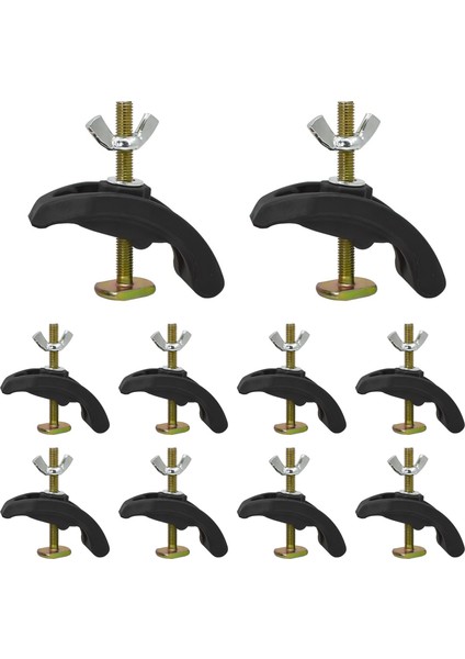 10 Adet Cnc Gravür Makinesi T-Yuvası Çalışma Masası Için Basın Plaka Kelepçe Fikstürü (Yurt Dışından)