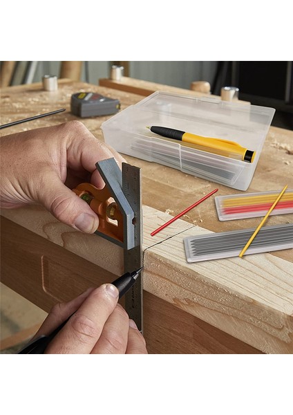 Masif Marangoz Kalemleri 3 Parça Set, Marangoz Kalemleri, Dahili Kalemtıraşlı Uzun Burunlu Derin Delikli Kalem Kalemi (Yurt Dışından) fiyatları