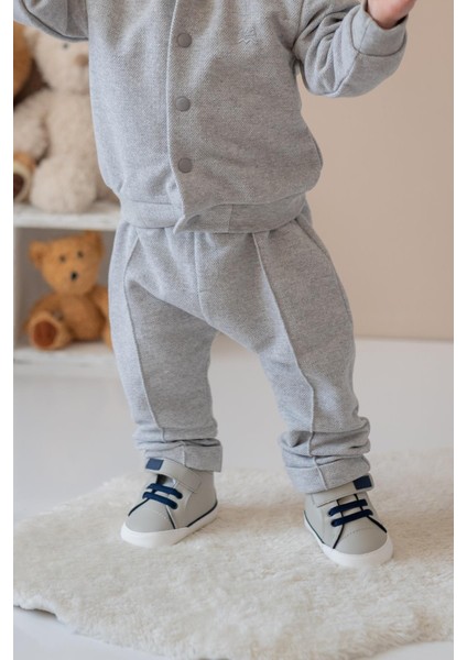 Erkek Bebek Örme Ceket ve Pantolon Takım - Gri fırsatları