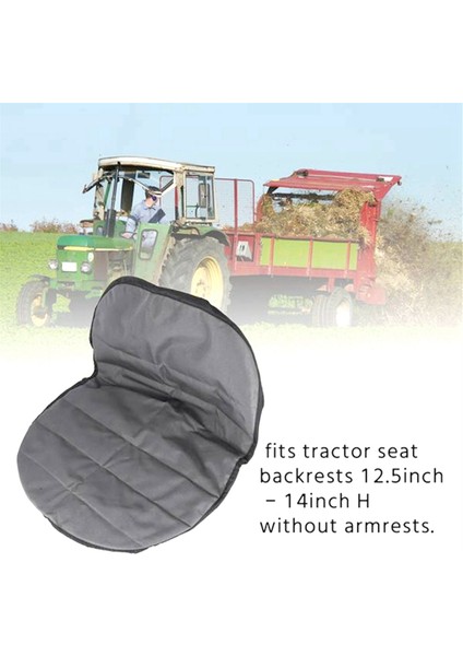 Evrensel Binilebilir Çim Biçme Traktörü Koltuk Kılıfı Dolgulu Konfor Pedi Saklama Kesesi Orta (Gri) (Yurt Dışından) fiyatları