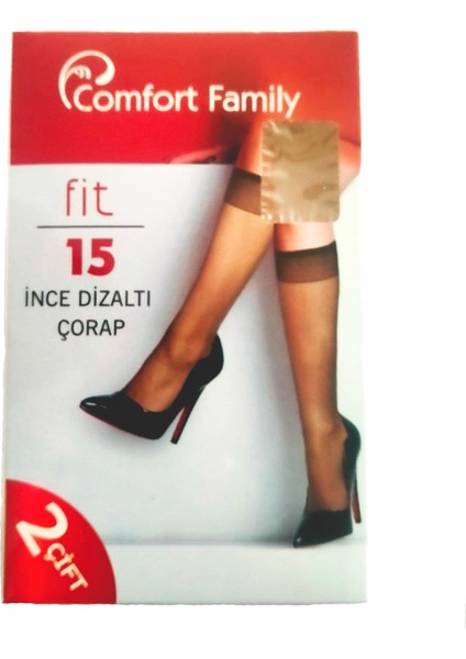 Kadın Açık Ten Sahra Rengi 20 Denye Mat Ince Dizaltı Pantolon Çorabı (51) 2 Çift fiyatları