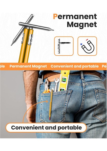 Tungsten Karbür Çizici, Yivli Alüminyum Sap, Bonus Işaretleme Uçları ve Çelik Cetvel, Detaylı El Sanatları Için Mükemmel (Yurt Dışından) fırsatları