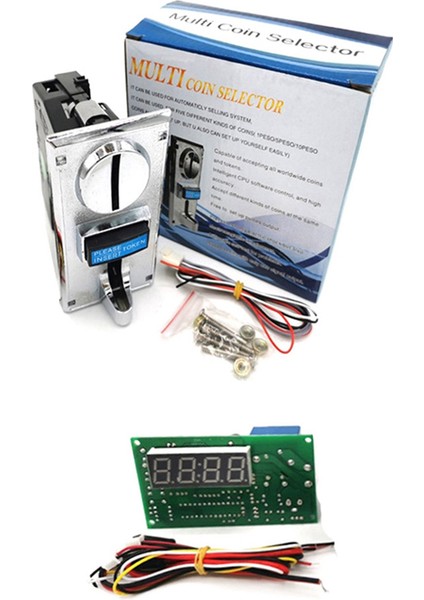 Çoklu Para Birimi Madeni Para Kabul Cihazı 15A Zaman Kontrol Panosu Masaj Koltuğu Çamaşır Makinesi Zaman Kontrol Kutusu Aksesuarları (Yurt Dışından) fırsatları