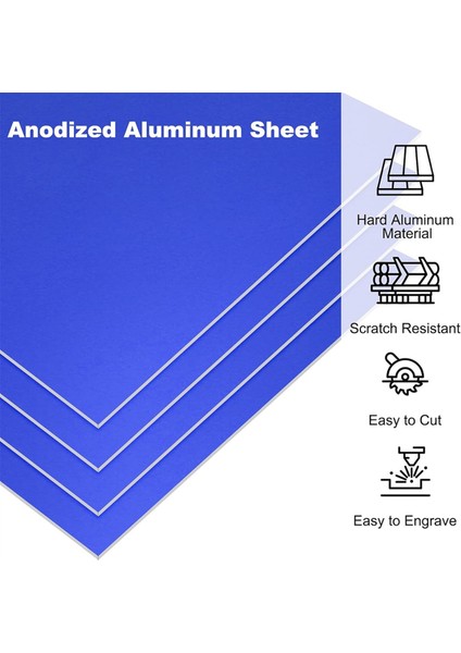 3.3x2.1x1/32 Inç Eloksallı Alüminyum Levha, 10 Adet Metal Dikdörtgen Alüminyum Levha 0.8mm Kalınlığında Lazer D Için Gravür Boşlukları (Yurt Dışından) fırsatları