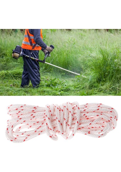 Strimmer Testere Çim Biçme Makinesi Motoru Için 100 Metre x 4,5 mm Çekme Marş Kablosu Halatı (Yurt Dışından) fiyatları