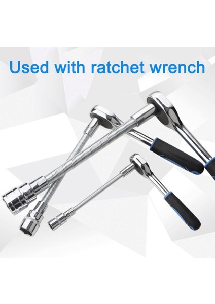 Parçalı Elektrik Anahtarı Elastik Biyel Evrensel Esnek Mil Hızlı Cırcır Anahtarı Yaylı Uzatma Çubuğu (Yurt Dışından) indirimleri