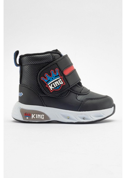 Tek Cırtlı Çocuk Bot Siyah Kırmızı fiyatları