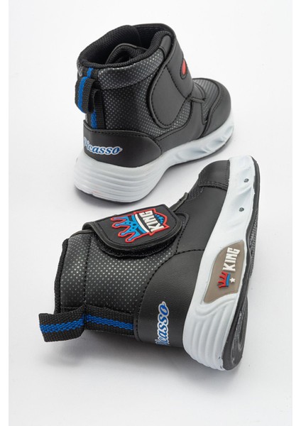 Tek Cırtlı Çocuk Bot Siyah Kırmızı fırsatları