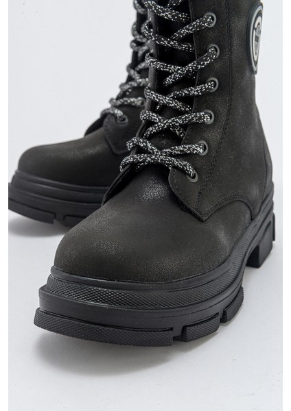 Kaydırmaz Çocuk Bot Siyah Siyah modelleri