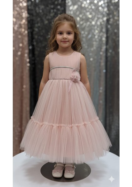 Bebek Kız Çocuk Tütülü Elbise – Doğum Günü Düğün Özel Gün Abiye