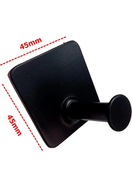 Thincal Kendinden Yapışkanlı Askılık Tekli Mat Siyah 4 Lü Paket fırsatları