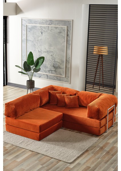 Legom Sera Aktivite Koltuğu Yatak Olabilen Çok Amaçlı Kanepe Koltuk Takımı Kiremit