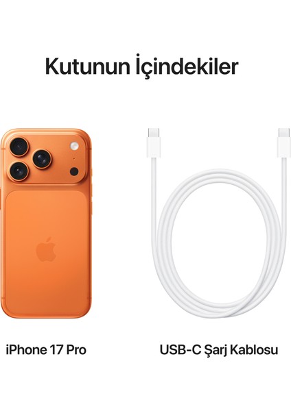iPhone 17 Pro 512 GB Kozmik Turuncu