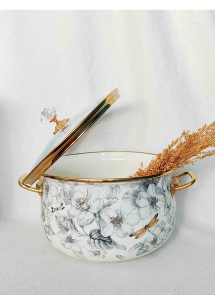 Yusufcuk Emaye Lux Tencere 5 Litre 24 cm Süt Yoğurt Güveç Tenceresi modelleri