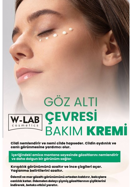 Göz Altı ve Çevresi Bakım Kremi 50 ml Sıkılaştırıcı Aydınlatıcı Anti-Aging Formül