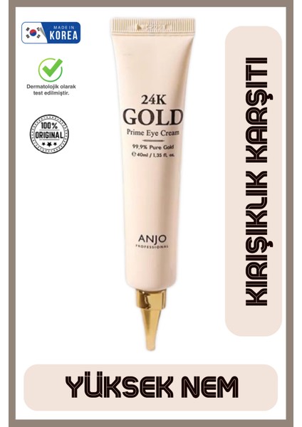 24K Altın Göz Kremi 40 ml Aydınlatıcı Nemlendirici Sıkılaştırıcı Etkili Yoğun Bakım fiyatları