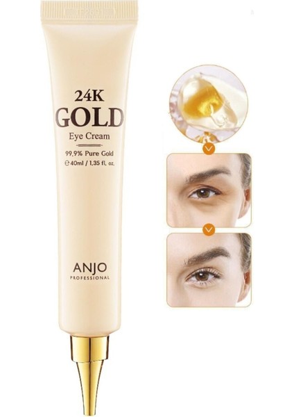 24K Altın Göz Kremi 40 ml Aydınlatıcı Nemlendirici Sıkılaştırıcı Etkili Yoğun Bakım indirimleri