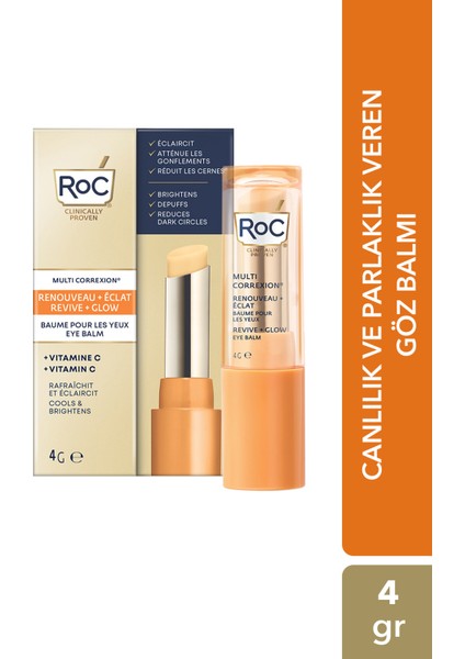 Multi Correxion Revive + Glow Göz Balmı C Vitamini Aydınlatıcı Şişlik Giderici 4 gr Stick fiyatları