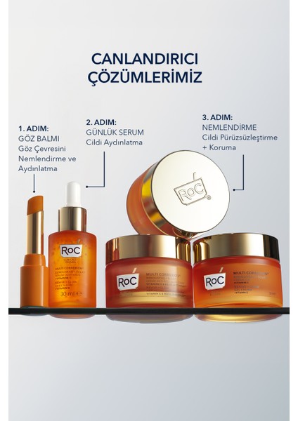 Multi Correxion Revive + Glow Göz Balmı C Vitamini Aydınlatıcı Şişlik Giderici 4 gr Stick