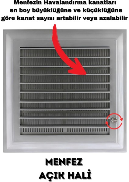 Havalandırma Menfezi Banyo Wc Tuvalet Menfez Plastik Panjur Gri 45X55 cm fiyatları
