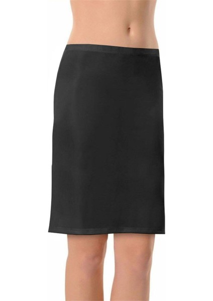 2900 Siyah Kısa Dizüstü Jüpon Etek