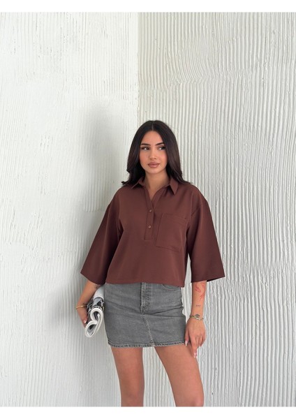 Cep Detaylı Truvakar Kol Dabıl Kumaş Gömlek indirimleri