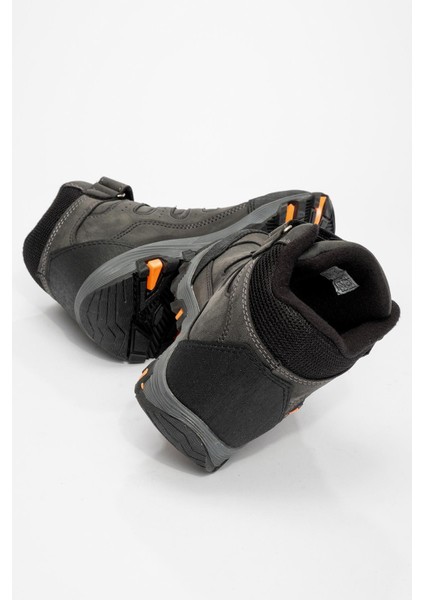 Kaydırmaz Cırtlı Çocuk Trekking Bot Füme Siyah fırsatları