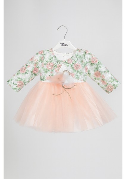 9-18 Aylık Prenses Elbise Pudra