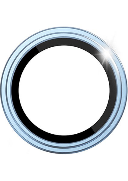 iPhone 17 Air Uyumlu Wiwu LG-005 Falcon Anti Reflective Safir Kamera Lens Koruyucu Açık Mavi