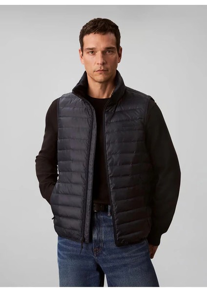 Kolsuz Hafif Naylon Şişme Erkek Yelek LV04LC509G-CEF