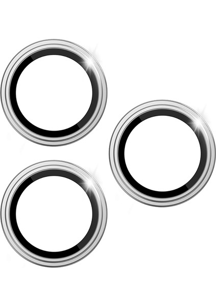 iPhone 17 Pro Uyumlu Wiwu LG-005 Falcon Anti Reflective Safir Kamera Lens Koruyucu Gümüş